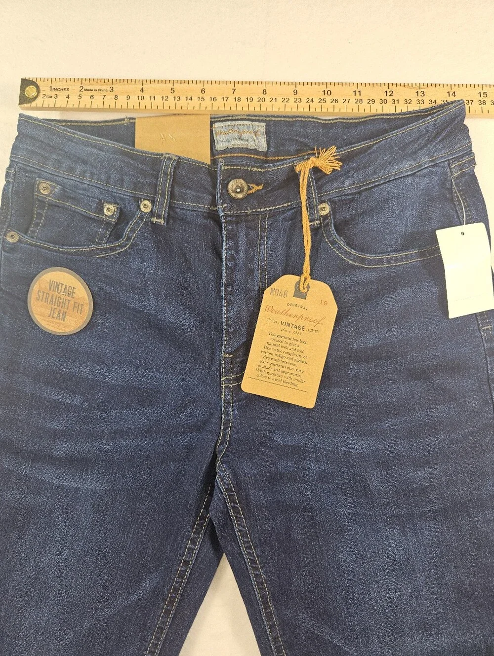 Original NEW Weatherproof Vintage Girls's Jeans Dark Wash Straight Leg Size 16
